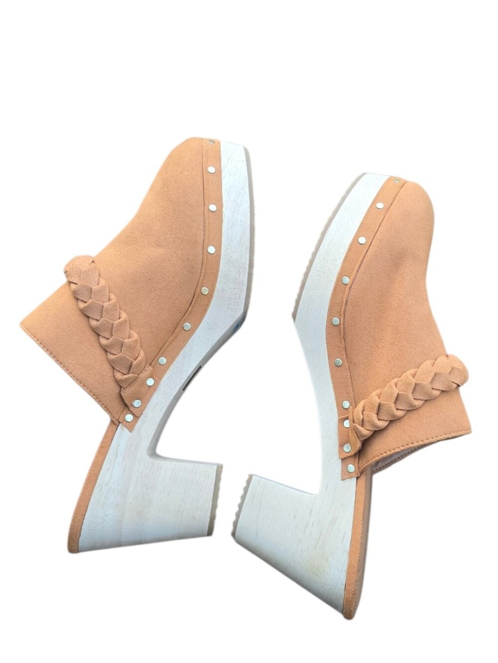 New J.Crew Sueded Platform Clog Braided Strap - Picture 8 of 13